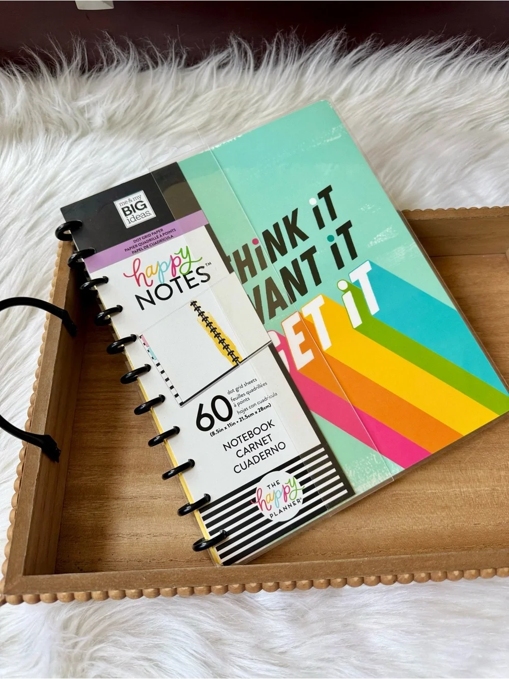 The Happy Planner BIG Happy Notes Dot Grid Notebook Rainbow 60 Sheets